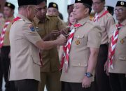 Bupati Surunuddin Lantik Pengurus Gerakan Pramuka Kwarcab Konawe Selatan Masa Bakti 2023-2028