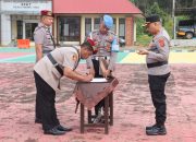 Kapolres Konut Pimpin Sertijab Pejabat Utama, AKP Abdul Azis Husein Jabat Kasat Reskrim 
