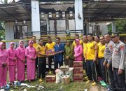 Peduli Kemanusiaan: Polres Konawe Salurkan Bantuan Sosial kepada Korban Kebakaran di Desa Sonay