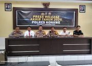 Press Release Akhir Tahun 2025: Polres Konawe Soroti Tingginya Angka Lakalantas dan Kejahatan Menonjol 