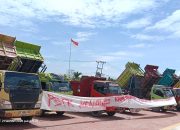 Dampak Tambang Galian C Ditutup, Ratusan Sopir Dump Truk Demo DPRD Konawe