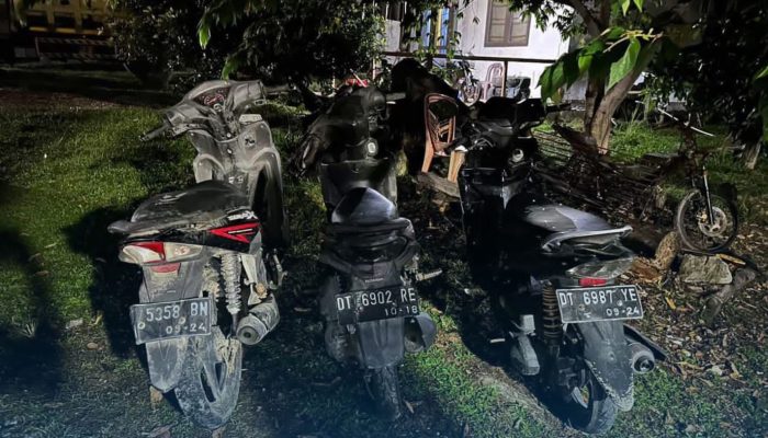 Tim Buser 77 Polresta Kendari Berhasil Amankan Tiga Motor Hasil Curanmor