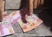 Empat Lembar Uang Rp100 Ribu Diduga Palsu Beredar di Pasar Baruga 