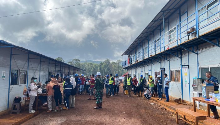 BNNK Konawe Gandeng Polres dan Kodim Lakukan Deteksi Dini Narkoba di Perusahaan Tambang Konut