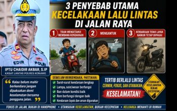 Kasat Lantas Polres Konawe Ungkap Tiga Penyebab Utama Kecelakaan