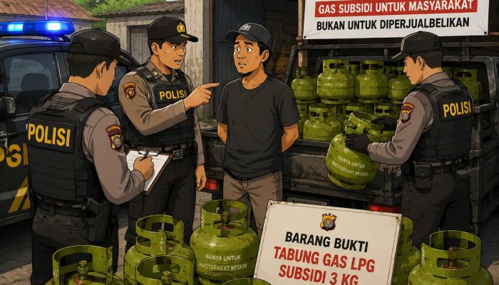 Polres Konawe Ungkap Penyebab Kelangkaan LPG 3 Kg, Amankan 3 Terduga Pelaku dan 420 Tabung Gas Subsidi