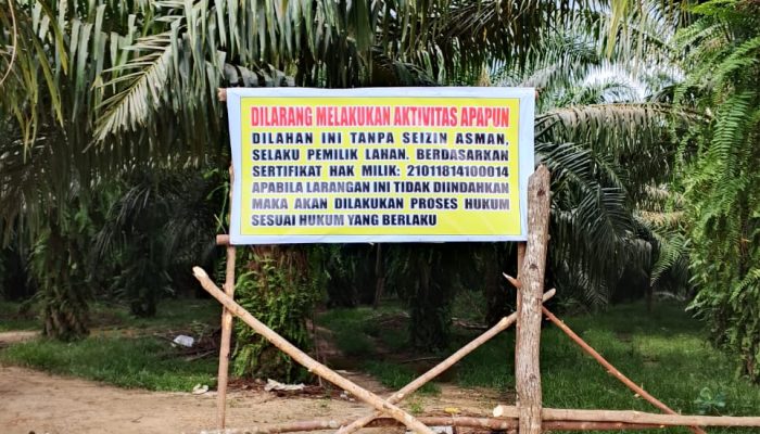 Warga Segel Kebun Sawit PT TPM dan Desak Kepastian Hukum