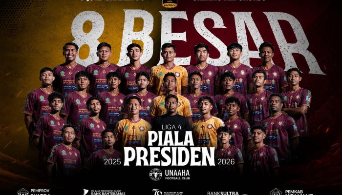 Unaaha FC Lolos ke Babak 8 Besar