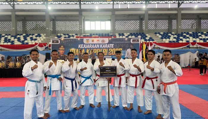 Brigpol Khaidir Al Fariz Persembahkan Medali Perak untuk Polda Sultra di Kejuaraan Karate Kapolri Cup 2026