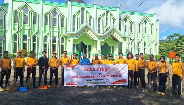 Jelang Hari Bhayangkara ke-80, Polres Konawe Utara Gelar Bakti Religi