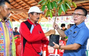 Pemda Konawe Salurkan Bibit Durian dan Saprodi di Onembute, Syamsul Ibrahim : Peluang Tingkatkan Pendapatan Petani