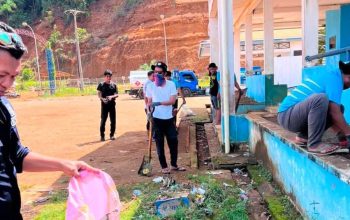 Ciptakan Lingkungan Kerja Bersih dan Nyaman, KUPP Kelas I Molawe Gelar Kerja Bakti