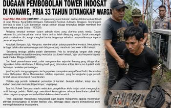 Diduga Hendak Bobol Box Tower Indosat Pria Asal Muna Diamankan di Konawe