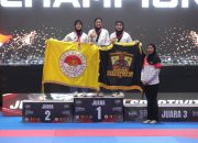 Kejuaraan Taekwondo Piala Panglima TNI 2026, Polwan Polda Sultra Raih Emas dan Perak